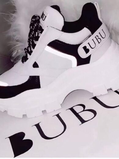 IZRA Shoe 070 (White and Back Shoe)