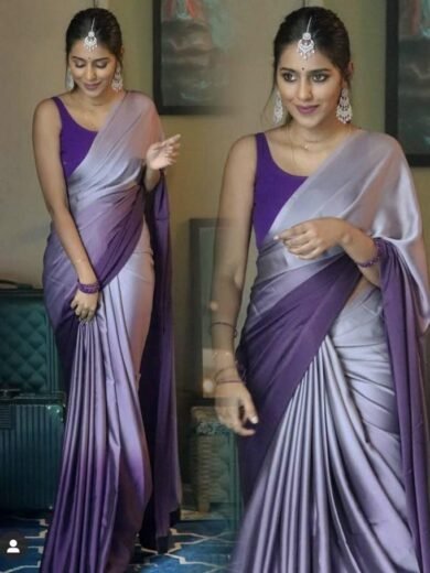 IZRA Saree 55 (Stylish two color saree)