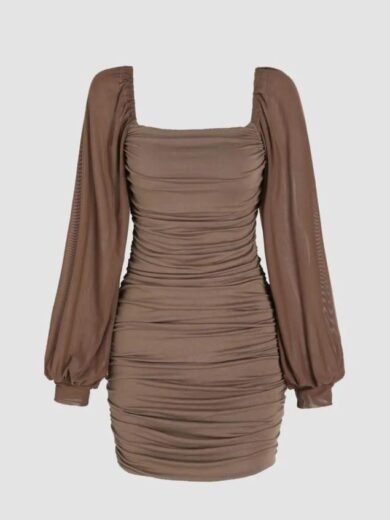 IZRA Dress 52 (Beige bodycon dress)