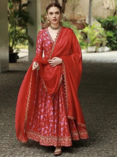 IZRA Suit 038 (Embroidered Anarkali Suit)