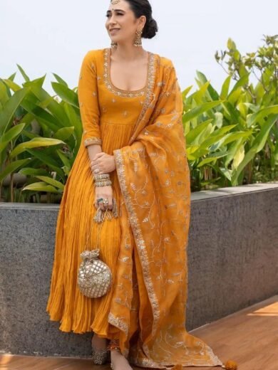 IZRA Suit 046 ( Designer Embroidered Anarkali Suit)