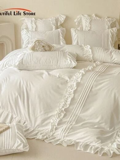 IZRA Bedsheet Covers 018 (Designer White)