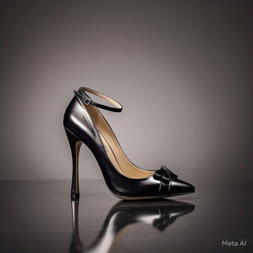 IZRA Sandal 045 (Stlish Black Ankle Strap Heels)