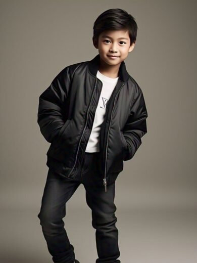 IZRA Boyswear 006 (Black jacket )