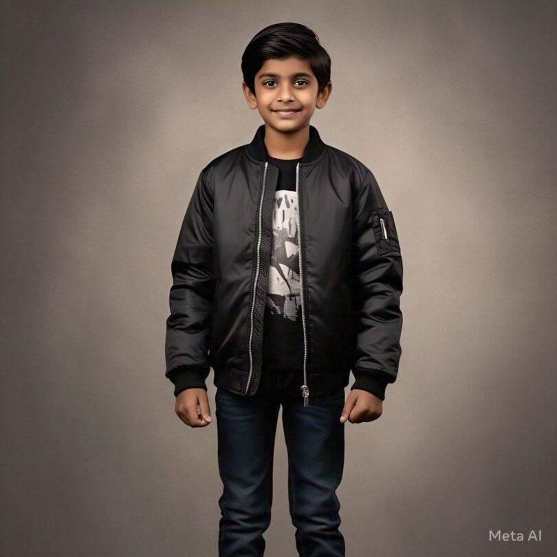 IZRA Boyswear 008 (Black jacket )