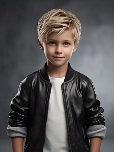 IZRA Boyswear 013 (Stylish Black Jacket)
