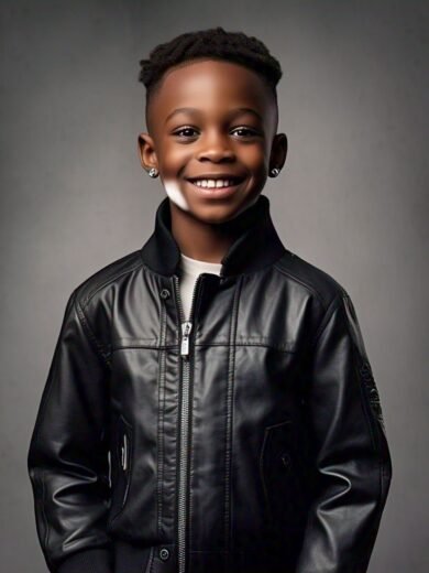 IZRA Boyswear 003 (Black jacket )