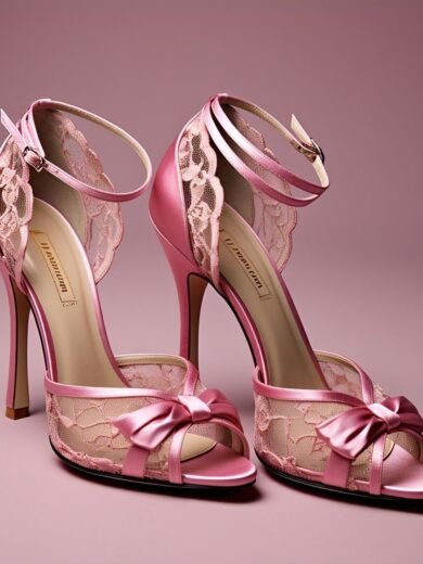 IZRA Sandal 048 (Stlish Pink Ankle Strap Heels)