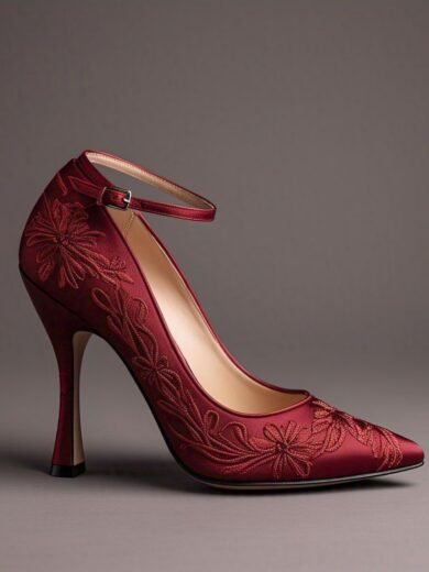 IZRA Sandal 036(Embellished Ankle Strap Heels)