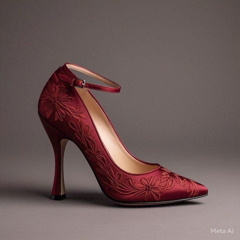 IZRA Sandal 036(Embellished Ankle Strap Heels)