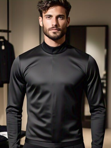 IZARA Menswear-09 (Suit - Black )
