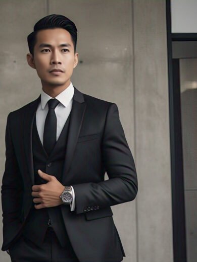 IZARA Menswear-13 (Formal Suit -Black 3pc)