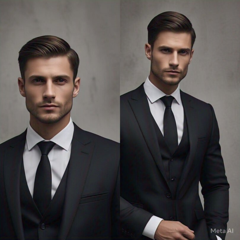 IZARA Menswear-14 (Formal Suit -Black 3pc)